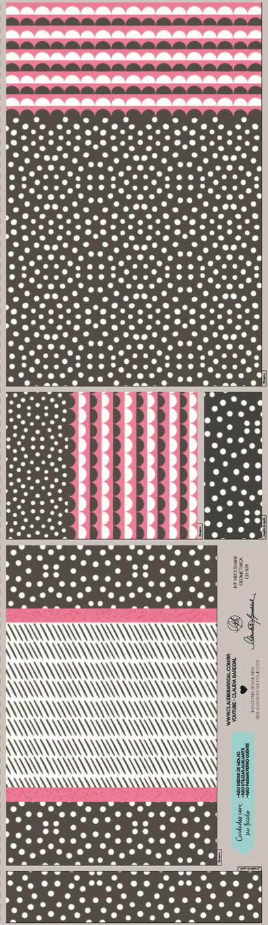CB-325 MAXI NECESSAIRE PRETO E BRANCO COM PINK21